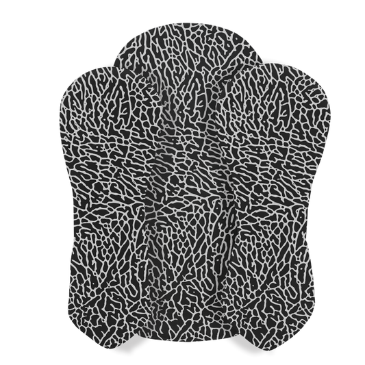 Black & White Elephant Print Leather Headcovers