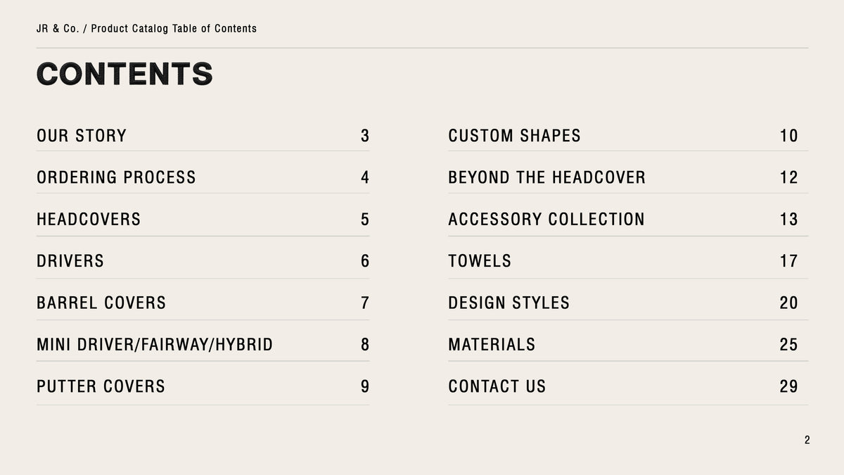JR & Co. catalog - page 2